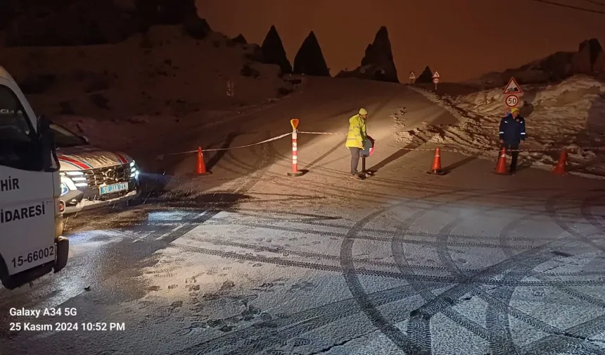 Göreme-Ortahisar yolu trafiğe açıldı