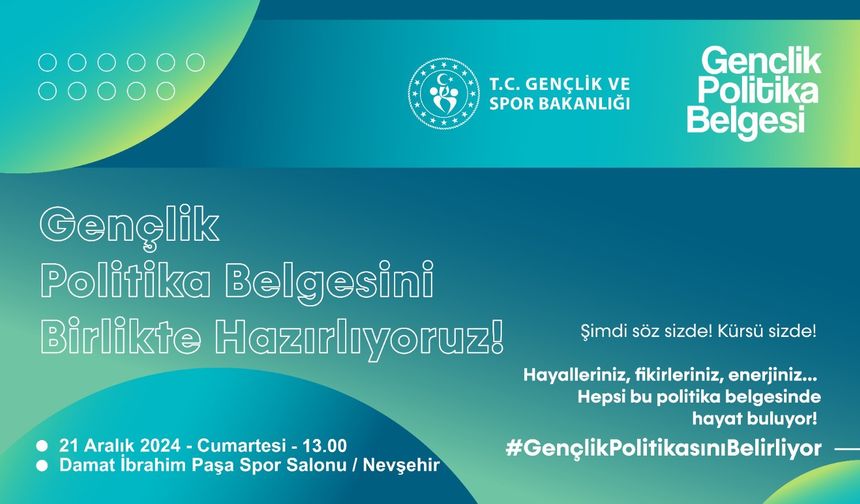 Nevşehir’de Gençlik Politika Belgesi Vizyon Çalıştayı Düzenleniyor