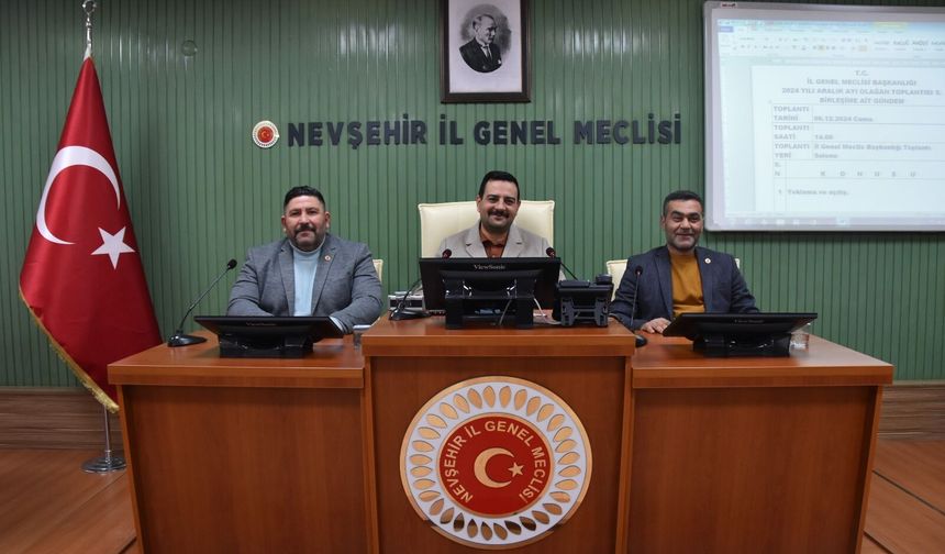 Nevşehir İl Genel Meclisi yılın son toplantısını yaptı