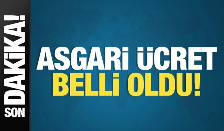 2025 asgari ücreti belli oldu