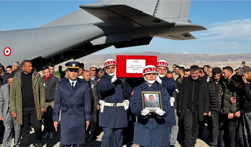 Nevşehirli Şehidimizin Naaşı Kapadokya Havalimanına Geldi