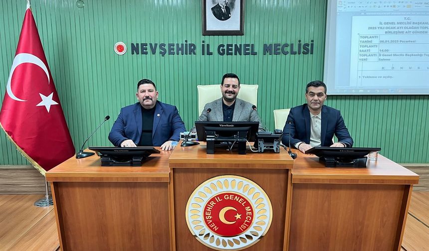 Nevşehir İl Genel Meclisi 2025 Yılının İlk Toplantısını Yaptı