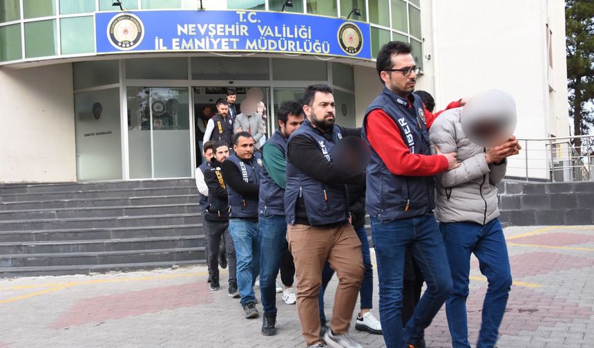 Nevşehir merkezli dev dolandırıcılık operasyonu: 61 gözaltı