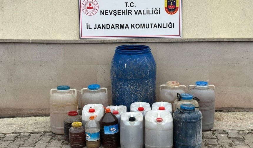 Nevşehir'de 471 litre sahte şarap ele geçirildi