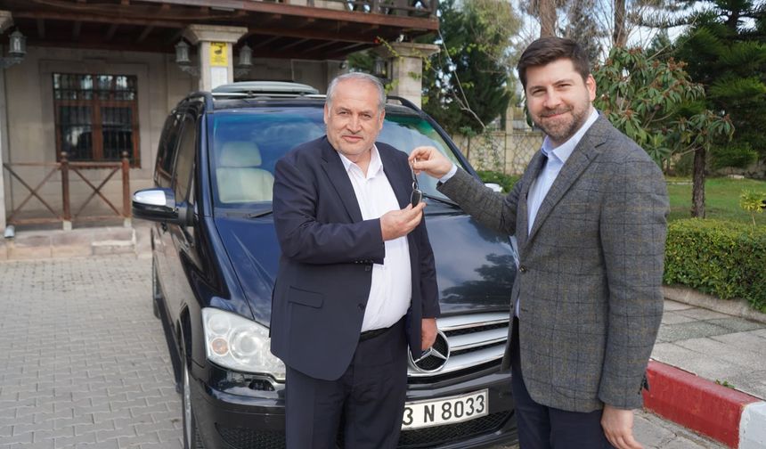 Tarsus Belediyesinden Yazıhüyük Belediyesine makam aracı