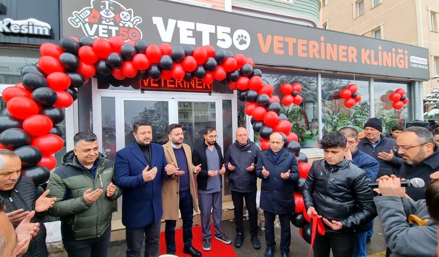 Nevşehir'de VET50 Veteriner Kliniği törenle açıldı