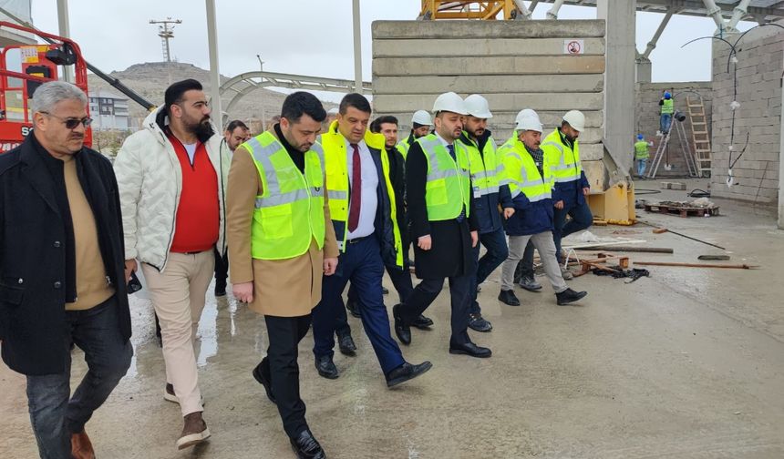 İl Başkanı Aygün'den Kapadokya Havalimanı terminal binası inşaatına ziyaret