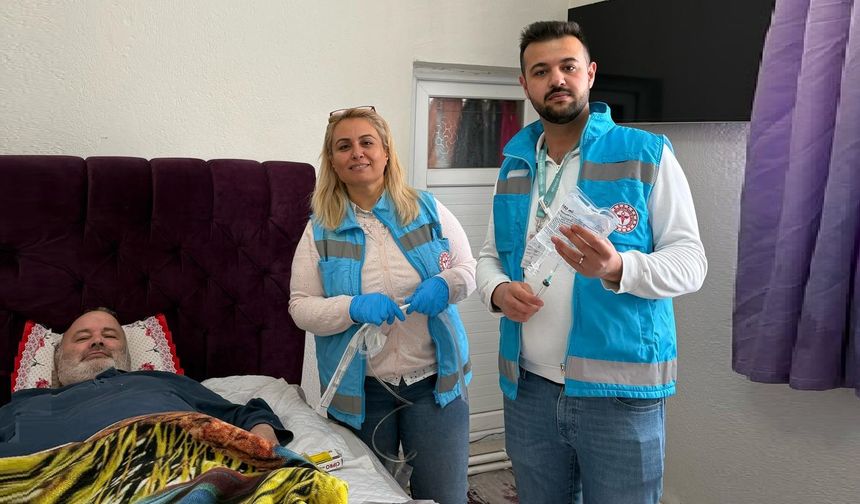 Nevşehir'de Evde Sağlık Hizmetleri devam ediyor