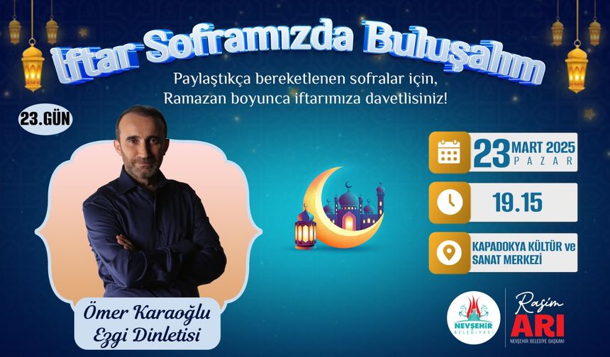 Ömer Karaoğlu, Nevşehirlilerle Buluşuyor