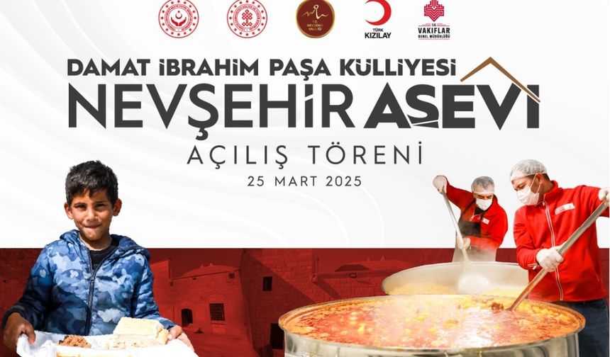 Damat İbrahim Paşa Külliyesi'nde Nevşehir Aşevi Açılıyor