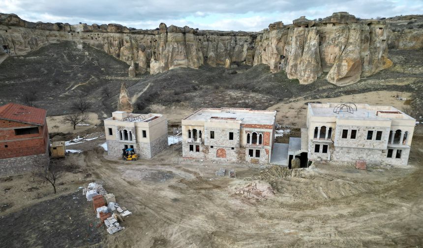 Kapadokya'da şok eden manzara!