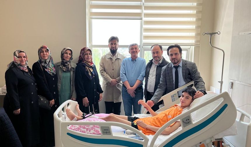 Ürgüp'te köpek saldırısına uğrayan Ömer'e ziyaret