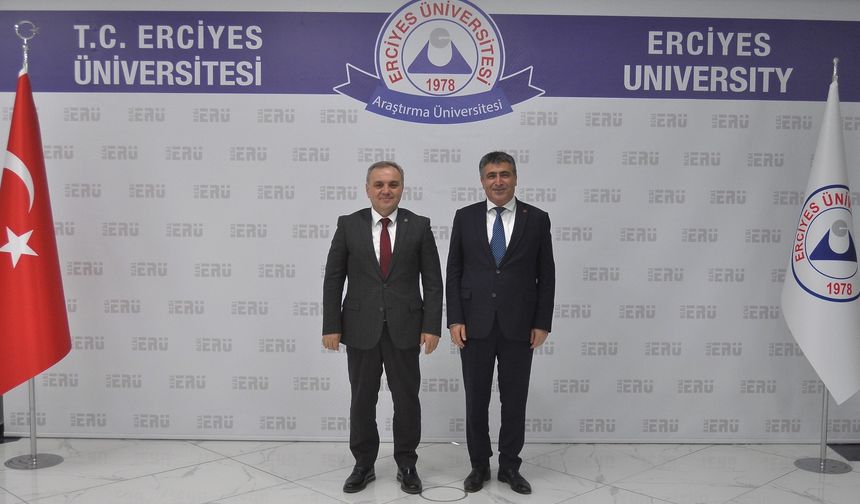 Rektör Aktekin'den Erciyes Üniversitesi Rektörü Altun'a Ziyaret