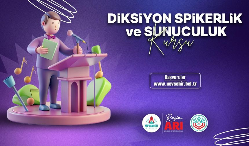 “Diksiyon, Spikerlik ve Sunuculuk” Kursu
