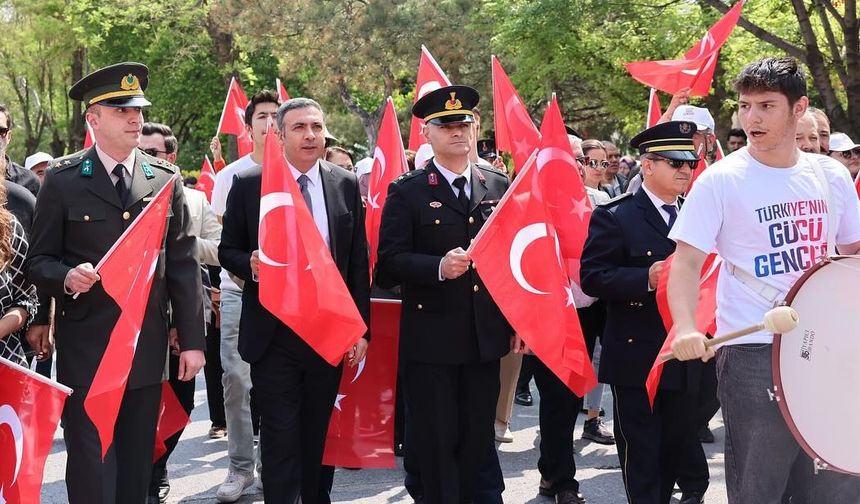 Nevşehir'in ilçelerinde 19 Mayıs coşkusu yaşandı