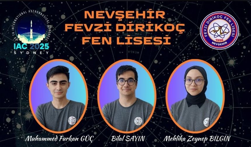 Nevşehirli öğrencilerden dünya çapında başarı