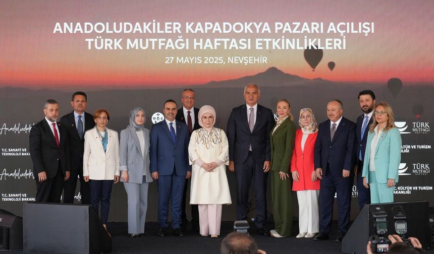 Emine Erdoğan, KÜN Ev Sahipliğinde “Anadoludakiler Kapadokya Pazarı” Açılışına Katıldı