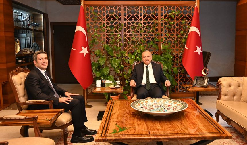 Kapadokya Alan Başkanı Aslanbay'dan Vali Fidan'a ziyaret