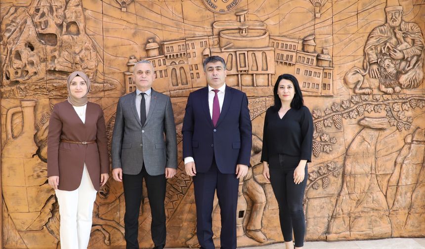 SGK İl Müdürü Mehmet Baltacı, NEVÜ Rektörü Aktekin’i Ziyaret Etti