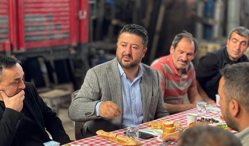 Milletvekili Emre Çalışkan’dan Yeni Sanayi Esnafına Sabah Ziyareti