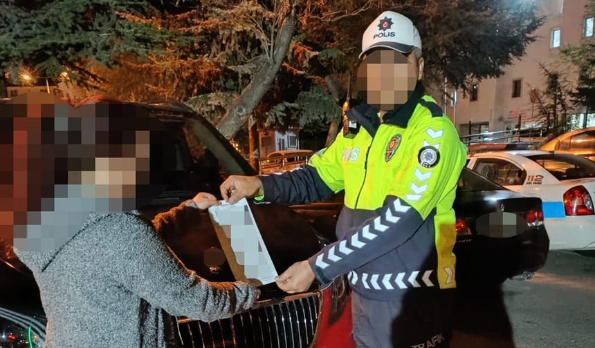Nevşehir'de Ters Yönde Giden Araç Polisten Kaçamadı