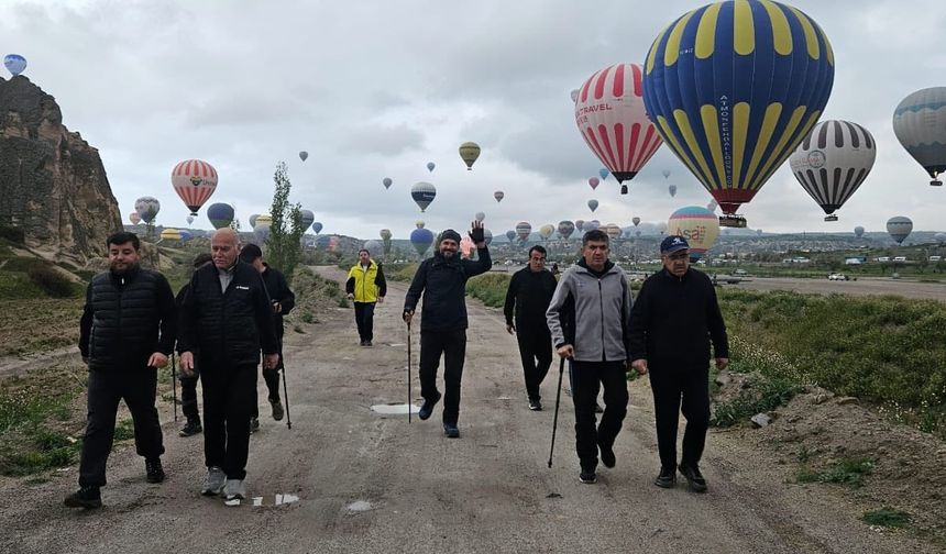 Kapadokya'da doğa yürüyüşlerine ilgi arttı