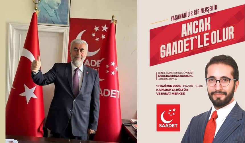 Saadet Partisi Nevşehir İl Kongresine Davet
