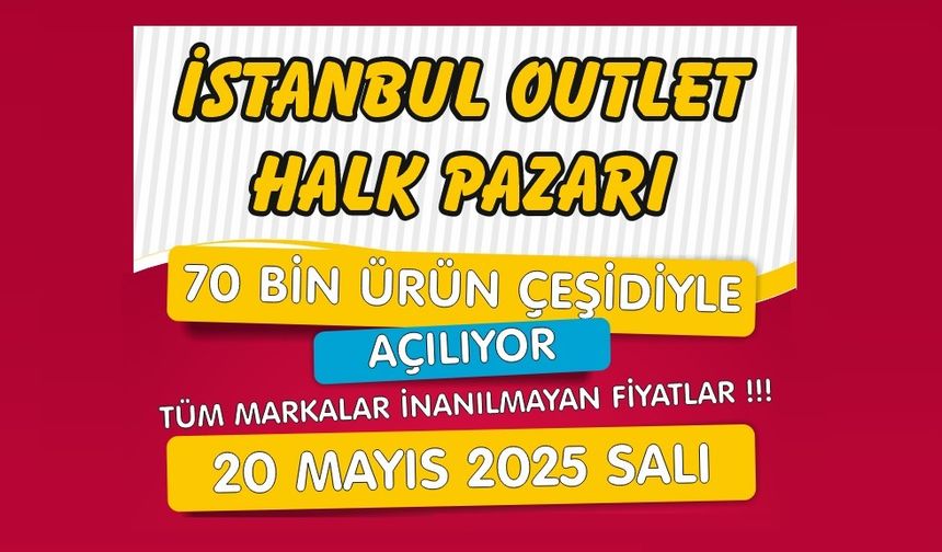 Nevşehir'de İstanbul Outlet Halk Pazarı Açılıyor