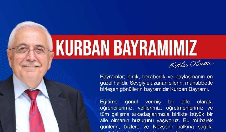 Ragıp Özaltın'dan Bayram Mesajı