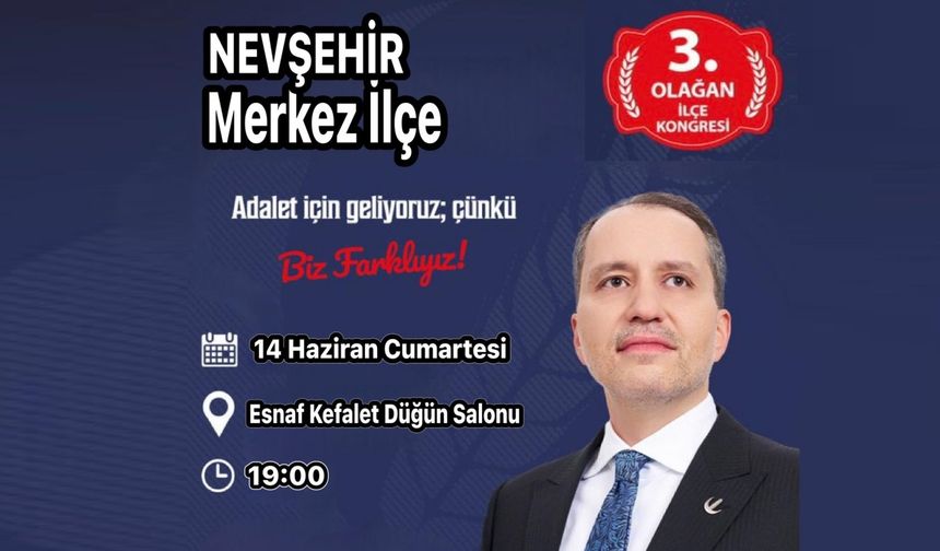 Nevşehir YRP'de Kongre Heyecanı