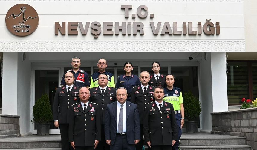 Nevşehir İl Jandarma’dan Vali Fidan’a 186’ncı Yıl Ziyareti