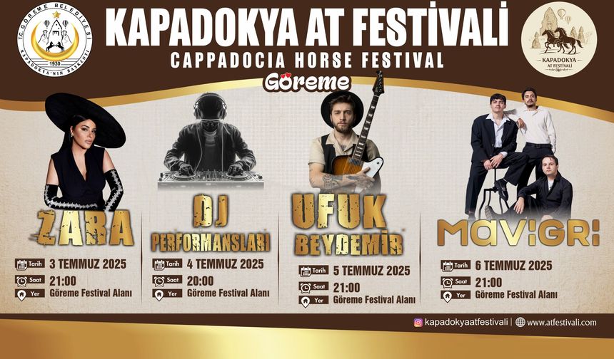 Kapadokya At ve Atçılık Kültürü Festivali Başlıyor!