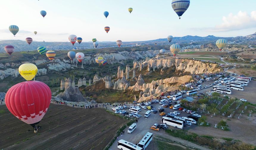 Kurban Bayramı Tatilinde Kapadokya'ya Akın Ettiler