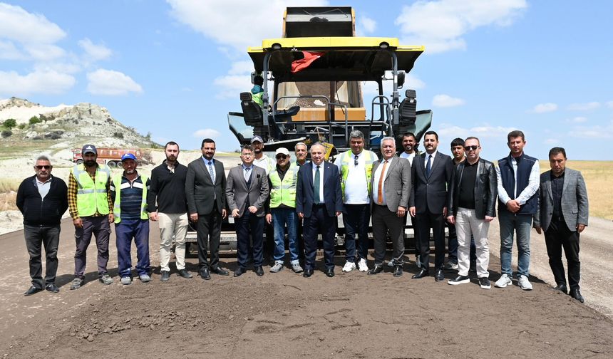 Avanos-Göreme Yolu Sıcak Asfaltla Kaplanıyor
