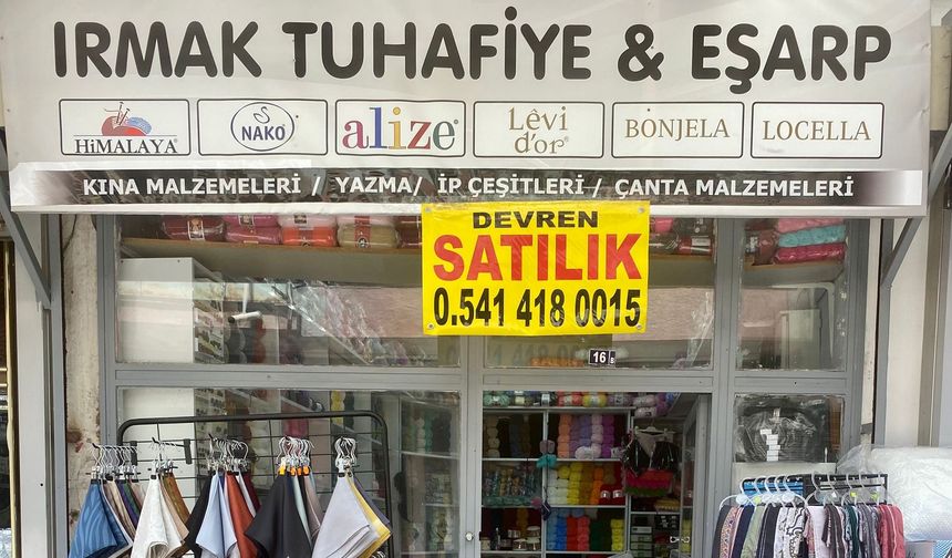Nevşehir'de Devren Satılık Eşarp ve Tuhafiye Dükkanı