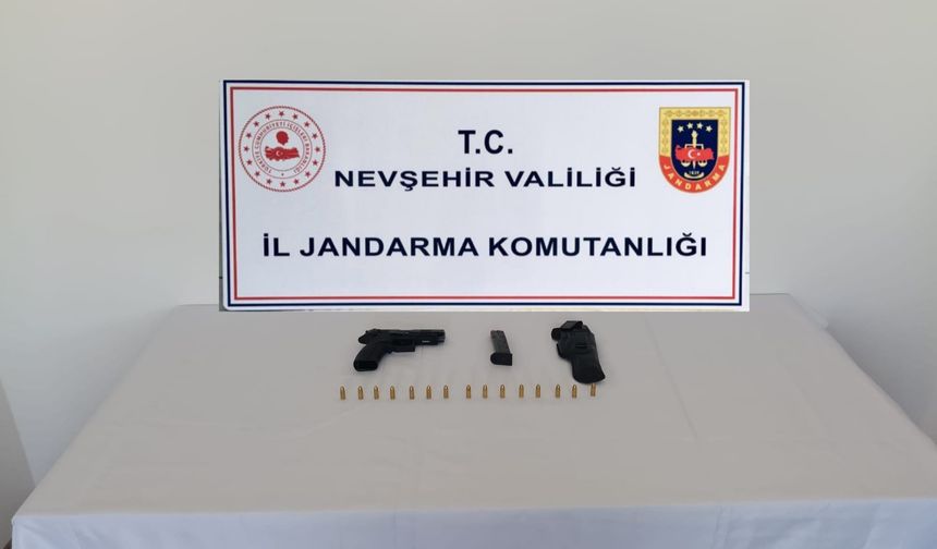 Kozaklı’da Ruhsatsız Tabanca Ele Geçirildi