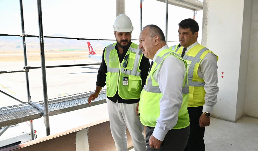 Vali Fidan'dan yeni terminale yerinde inceleme