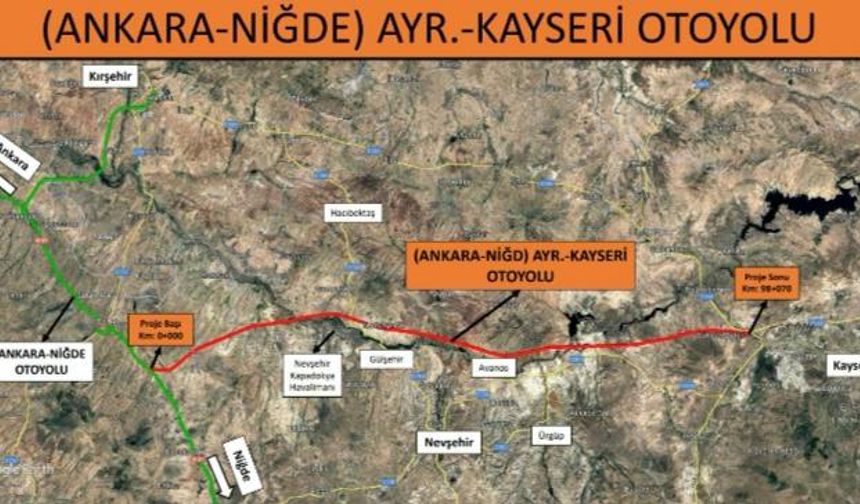 Nevşehir çevre yolu projesinde ışık göründü