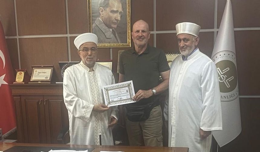 Alman Vatandaş Nevşehir'de İslam’ı Seçti, Hayrullah Oldu