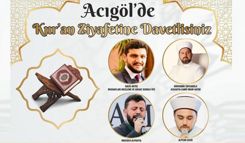 Acıgöl’de Manevi Bir Gece: Kur’an Ziyafetine Davet