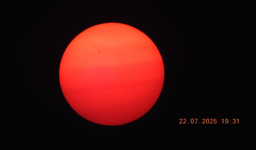 Nevşehir'de Güneş Kızıla Büründü