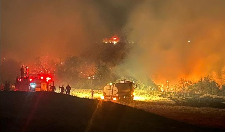 Nevşehir’de Gece Alarmı: Alevler Gökyüzünü Aydınlattı