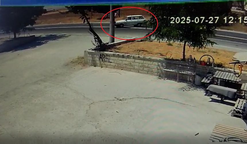 Nevşehir'de astsubayın hayatını kaybettiği kaza kamerada