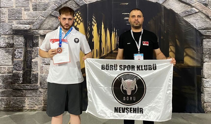 Nevşehirli sporcumuz Bertuğ Kick Boksta Türkiye 3.'sü Oldu