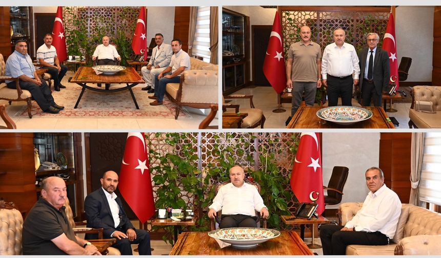 Nevşehir Valisi Ali Fidan, İlçe Muhtarlarıyla Görüşerek Taleplerini Dinledi