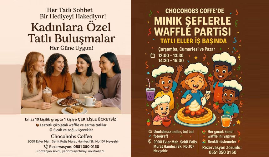 Nevşehir'de Chocohobs Coffee’den Kadınlara Tatlı Sürpriz!