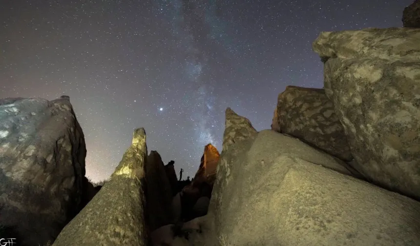 Kapadokya’da Perseid Meteor Yağmuru Göz Kamaştırdı