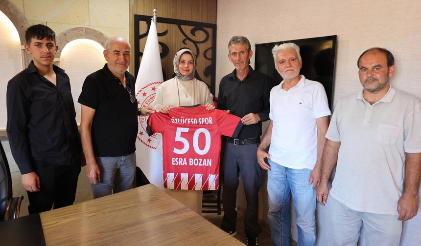 Özlüce50 Spor Kulübünden Derinkuyu Kaymakamı Bozan’a Ziyaret