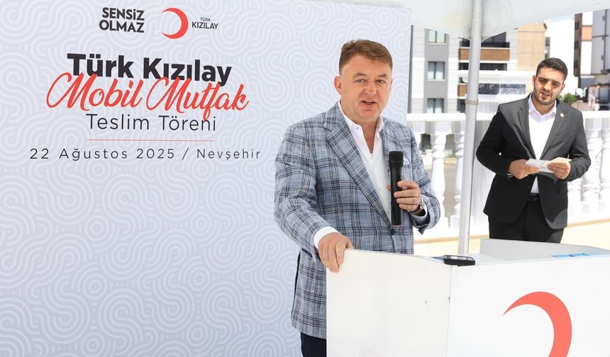 NEVPA, Nevşehir Kızılay'a Mobil Mutfak Aracı Bağışladı