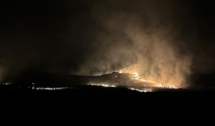 Nevşehir’de Otluk Alanda Çıkan Yangın Korkuttu